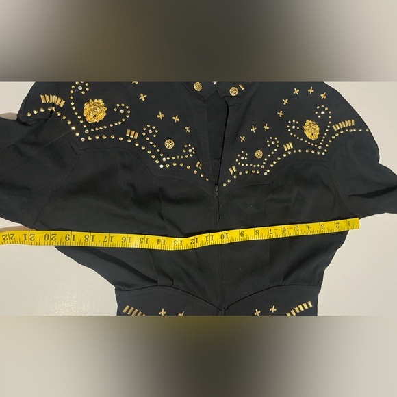 The Icing Vintage Black Jumpsuit with Gold Accent - Picture 9 of 13